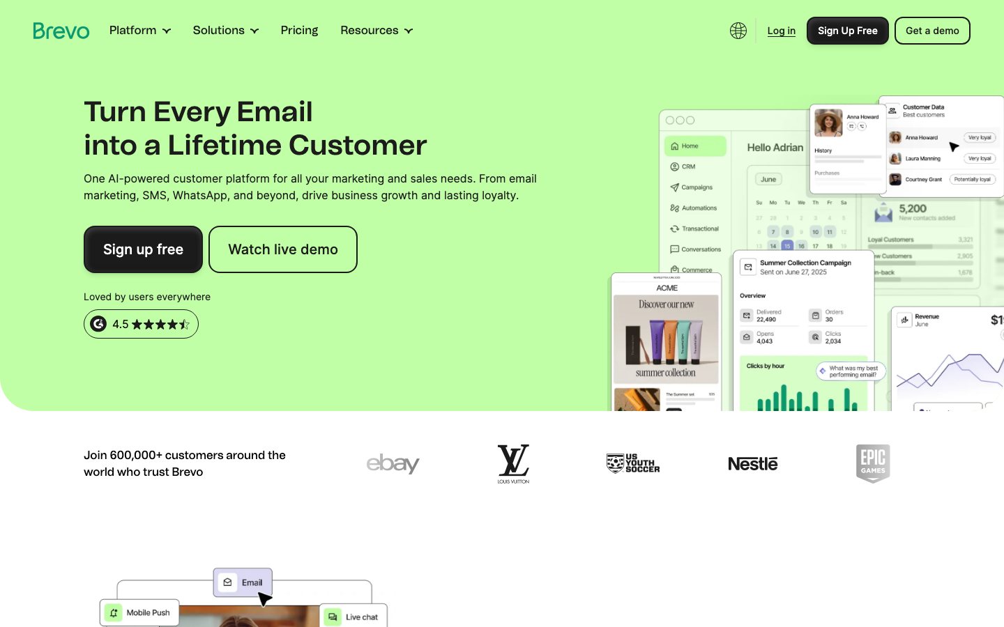 Brevo official product page or product image
