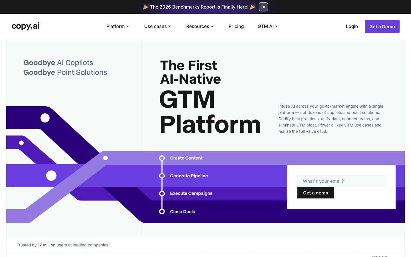 Copy.ai official product page or product image