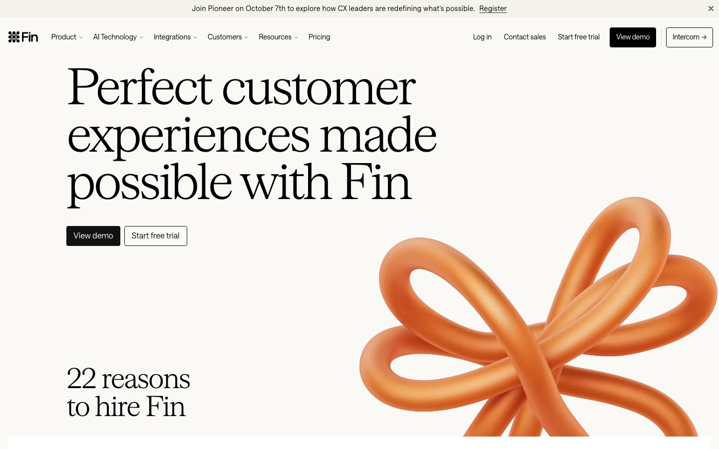 Fin 官方产品页或产品展示图