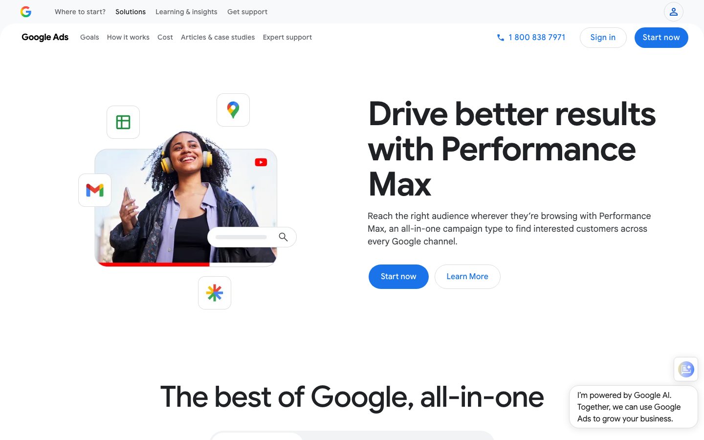 Google Performance Max 官方产品页或产品展示图