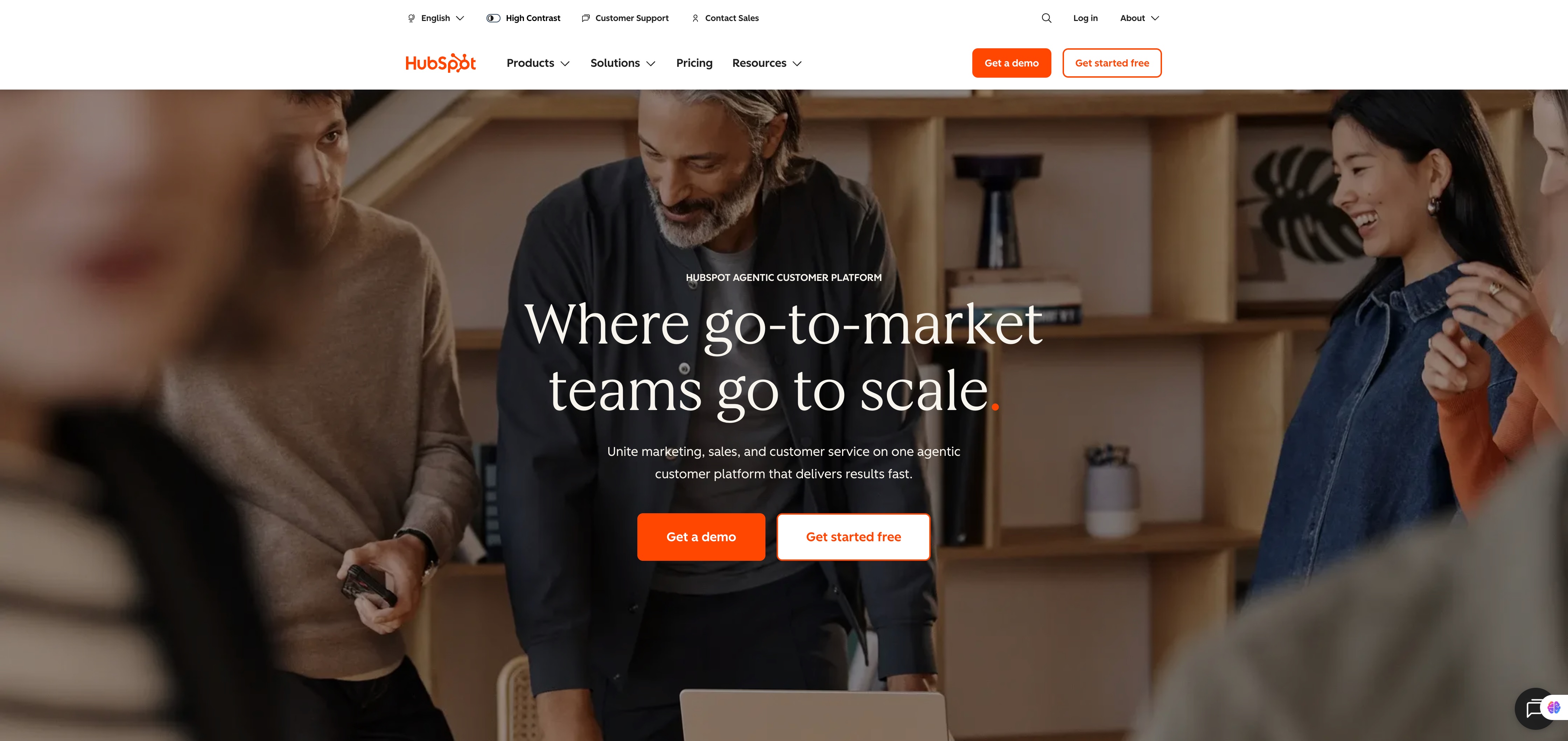 HubSpot official product page or product image