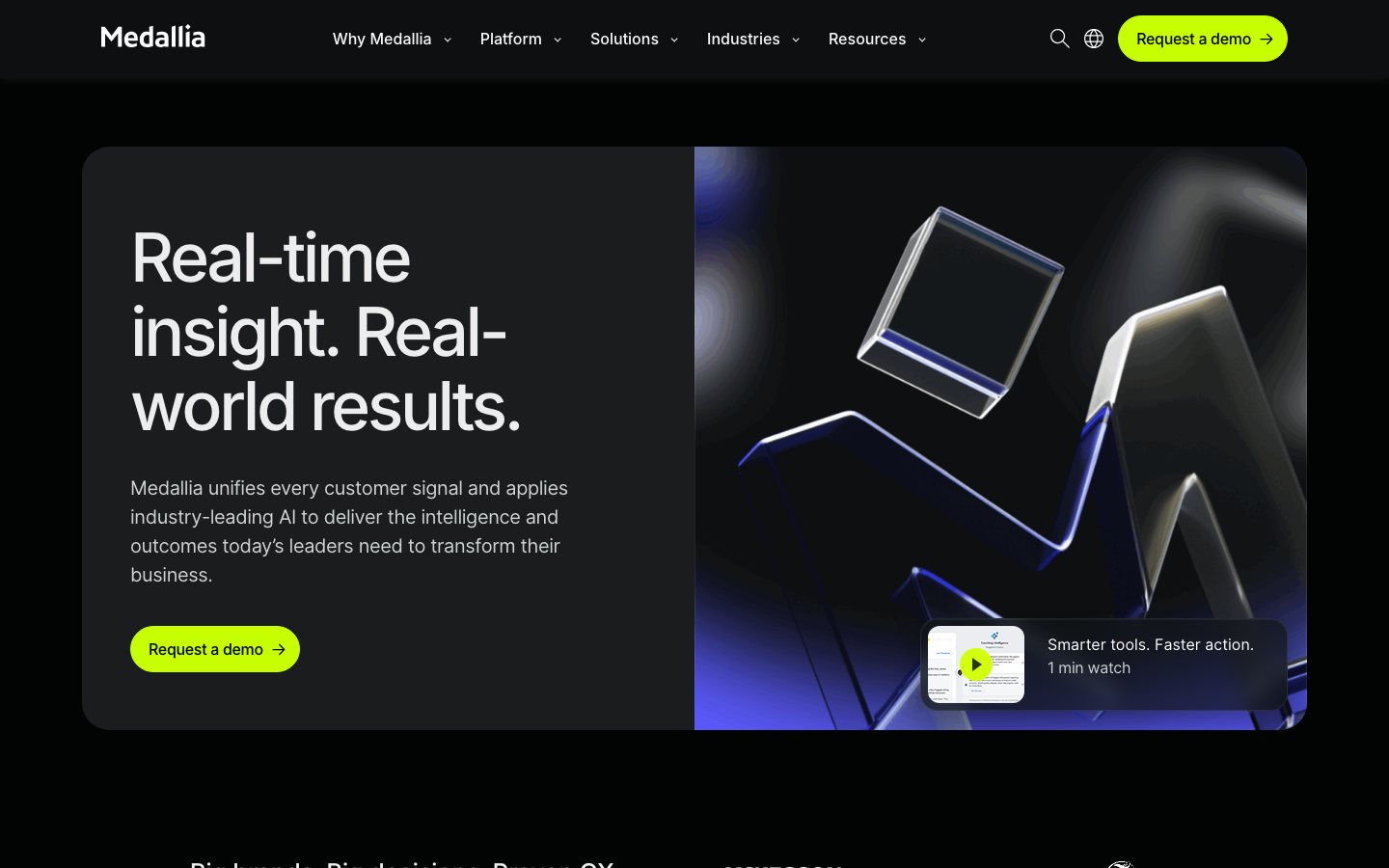 Medallia official product page or product image