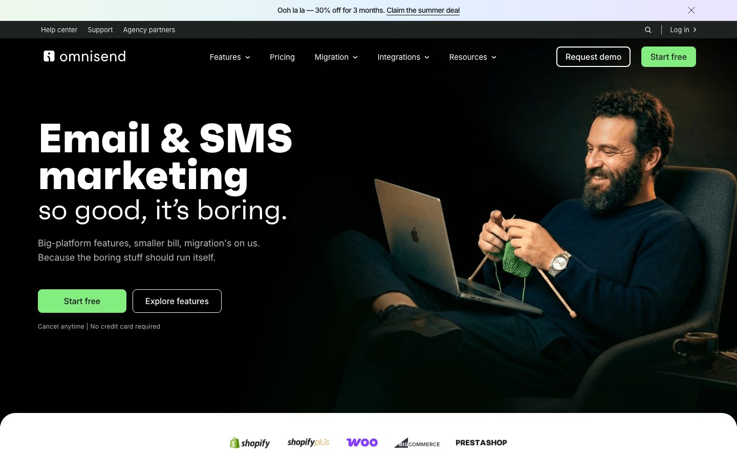 Omnisend official product page or product image