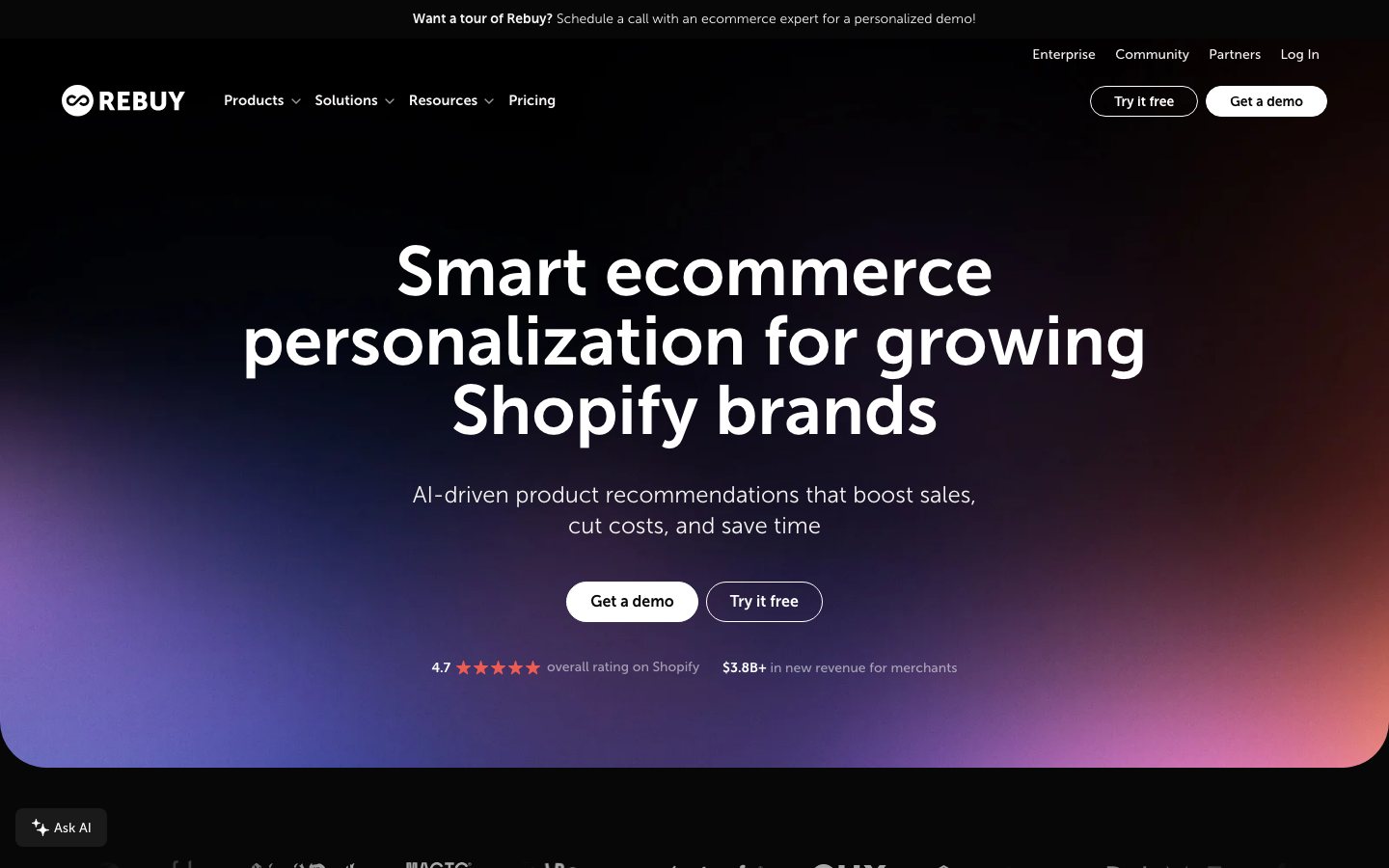 Rebuy official product page or product image
